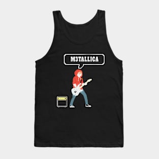 Play metalica with guitar Tank Top